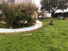 Création d'allée en béton désactivé à Morlaix
