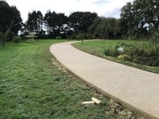 Création d'allée en béton désactivé à Morlaix